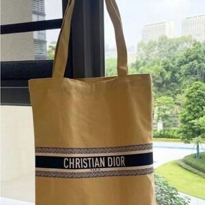 Christian Dior Canvas Tote Bag